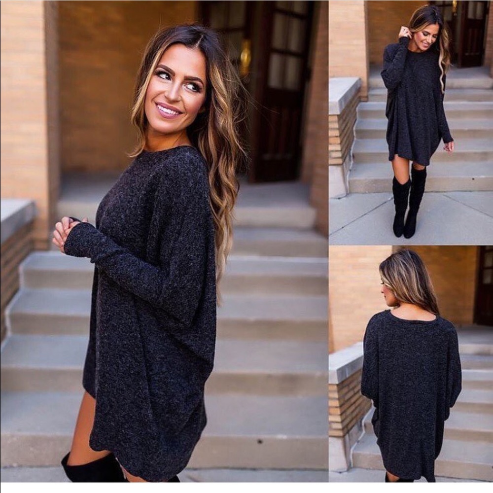Gray soft sweater